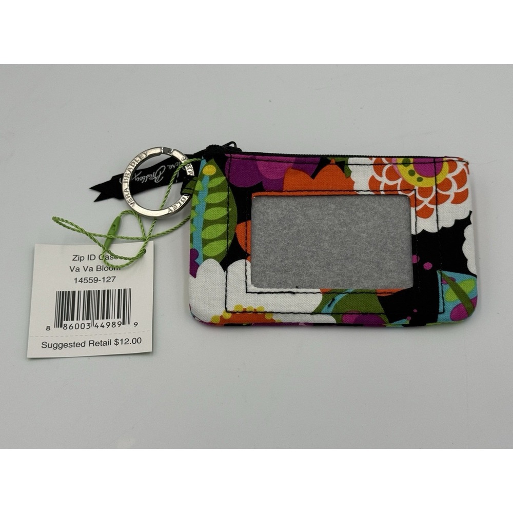 Vera Bradley Zip ID Case Va Va Bloom Wristlet Card Holder NWT